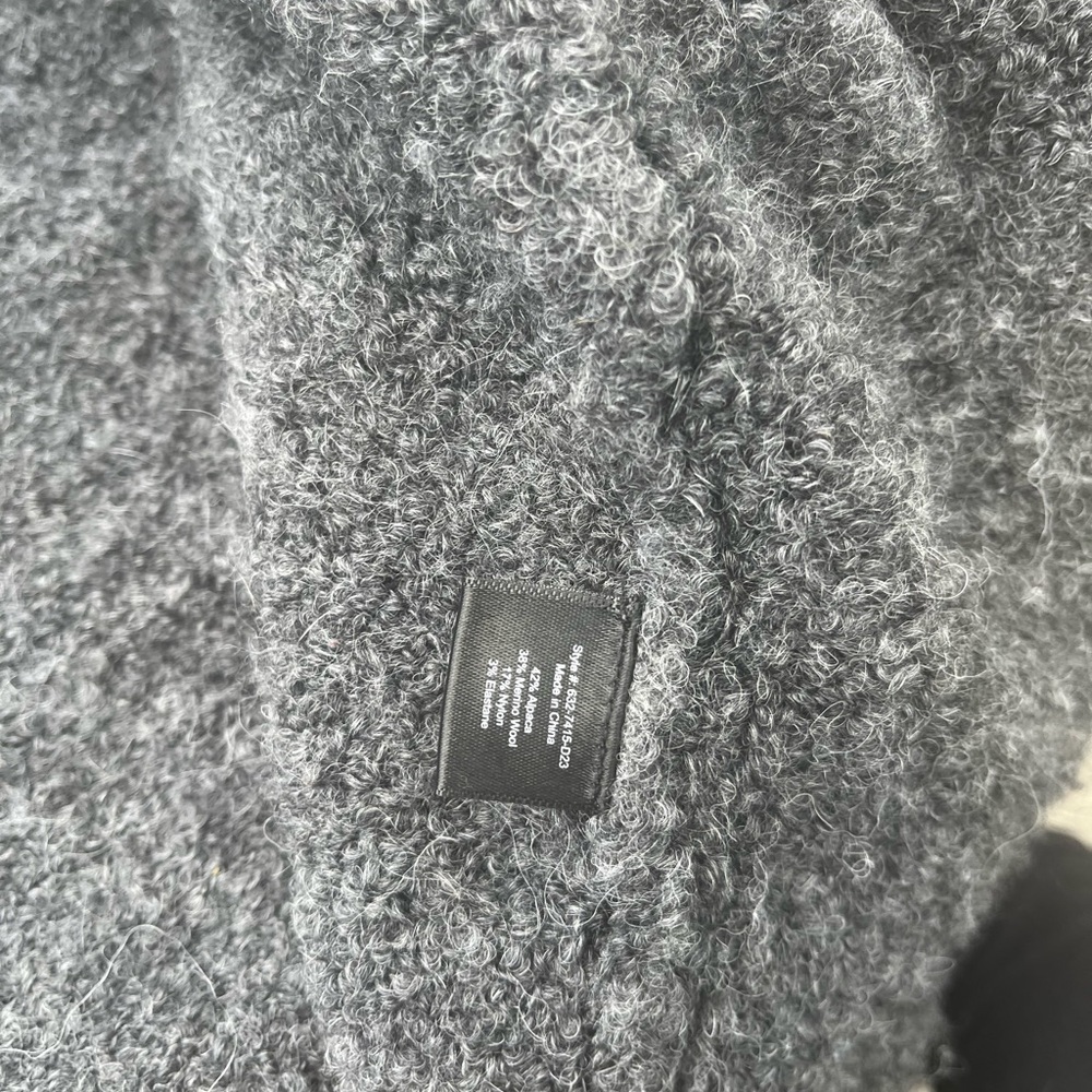 Boucle Cocoon Cardigan in Charcoal by Jenni Kayne. - Picture 3 of 5